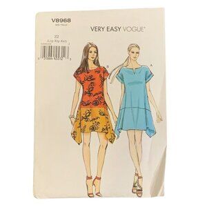 Vogue Patterns V8968 Misses Loose Fitting Dress Sewing Pattern Sizes L-2XL 2014